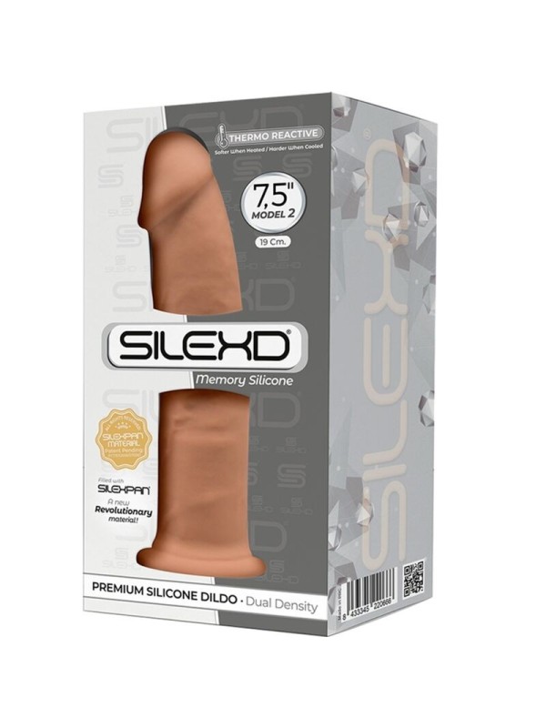 SILEXD - MODELO 2 REALISTICO SILICONA PREMIUM SILEXPAN CARAMELO 19 CM