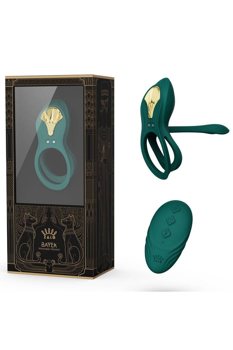 ZALO - BAYEK ANILLO VIBRADOR CONTROL REMOTO PAREJAS VERDE