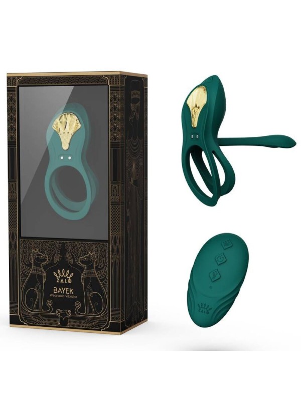ZALO - BAYEK ANILLO VIBRADOR CONTROL REMOTO PAREJAS VERDE