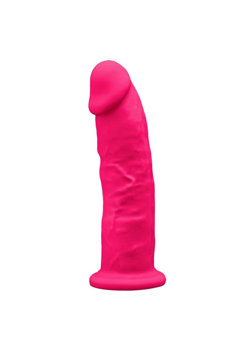 SILEXD - MODELO 2  REALISTICO SILICONA PREMIUM SILEXPAN FUCSIA 19 CM