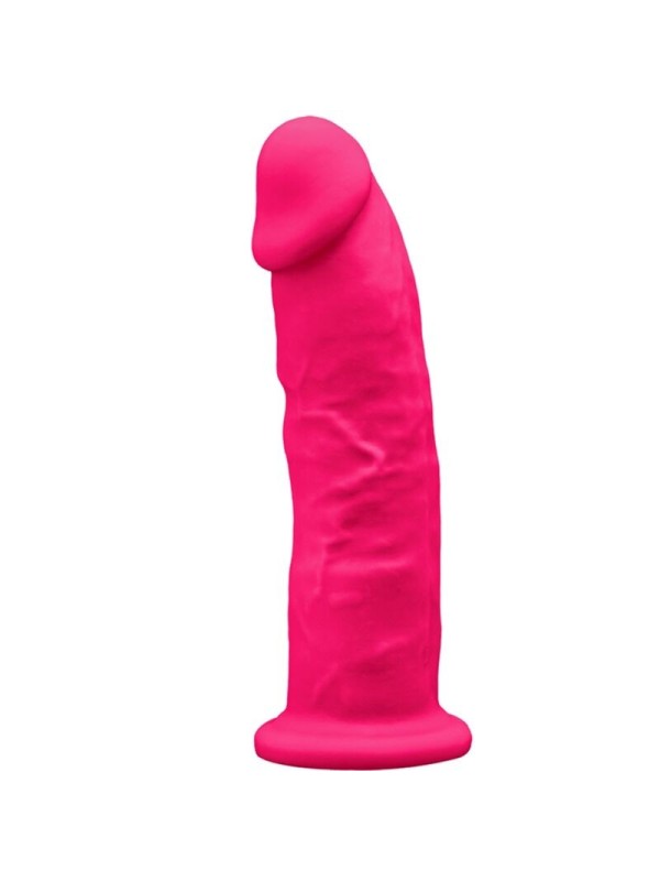 SILEXD - MODELO 2  REALISTICO SILICONA PREMIUM SILEXPAN FUCSIA 19 CM