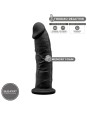SILEXD - MODELO 2 REALISTICO SILICONA PREMIUM SILEXPAN NEGRO 19 CM