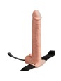 FETISH  - ARNES AJUSTABLE  CON TESTICULOS RECARGABLE Y VIBRADOR 28 CM