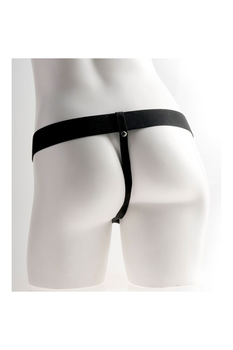 FETISH  - ARNES AJUSTABLE  CON TESTICULOS RECARGABLE Y VIBRADOR 28 CM