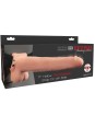 FETISH  - ARNES AJUSTABLE  CON TESTICULOS RECARGABLE Y VIBRADOR 28 CM