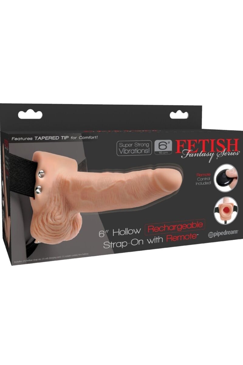 FETISH  - ARNES AJUSTABLE CONTROL REMOTO  RECARGABLE Y VIBRADOR 15 CM