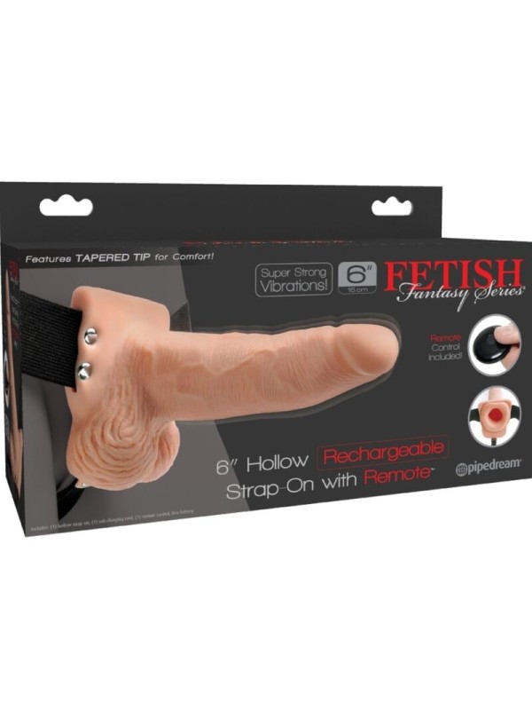 FETISH  - ARNES AJUSTABLE CONTROL REMOTO  RECARGABLE Y VIBRADOR 15 CM