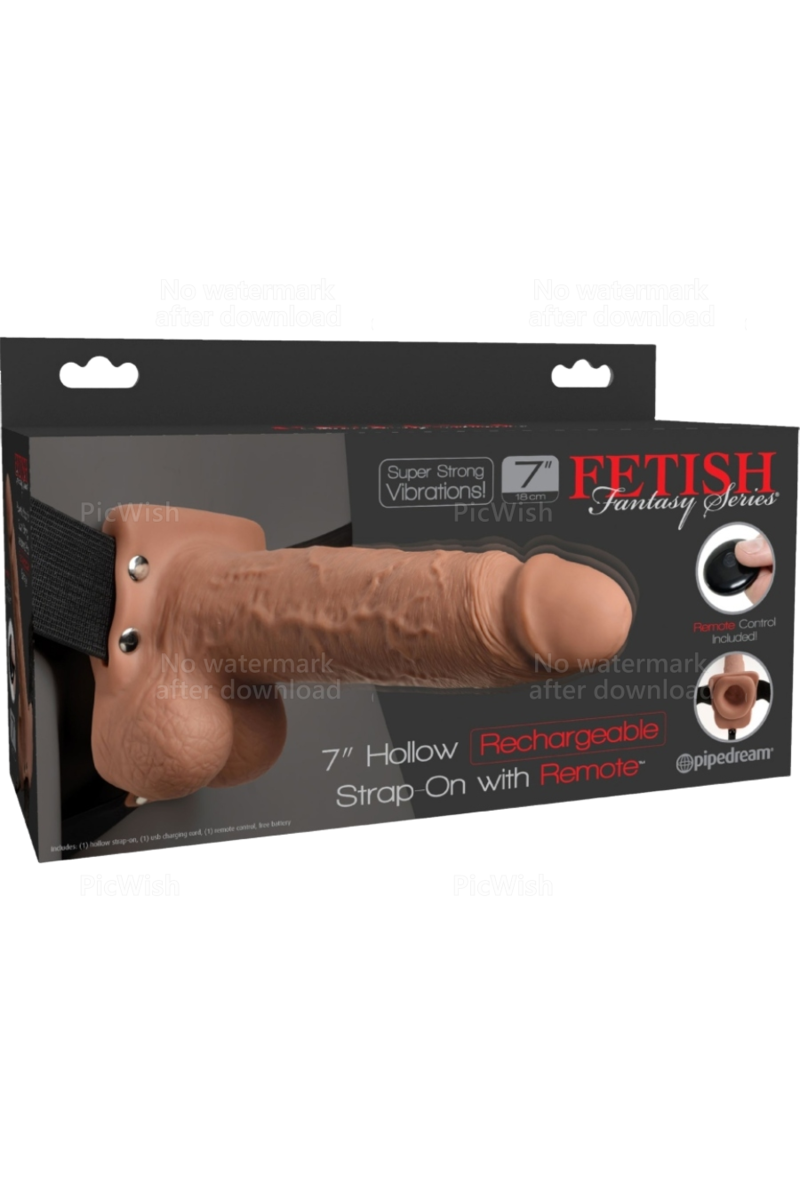 FETISH F - ARNES AJUSTABLE PENE   RECARGABLE Y VIBRADOR 17.8 CM