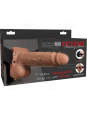 FETISH F - ARNES AJUSTABLE PENE   RECARGABLE Y VIBRADOR 17.8 CM