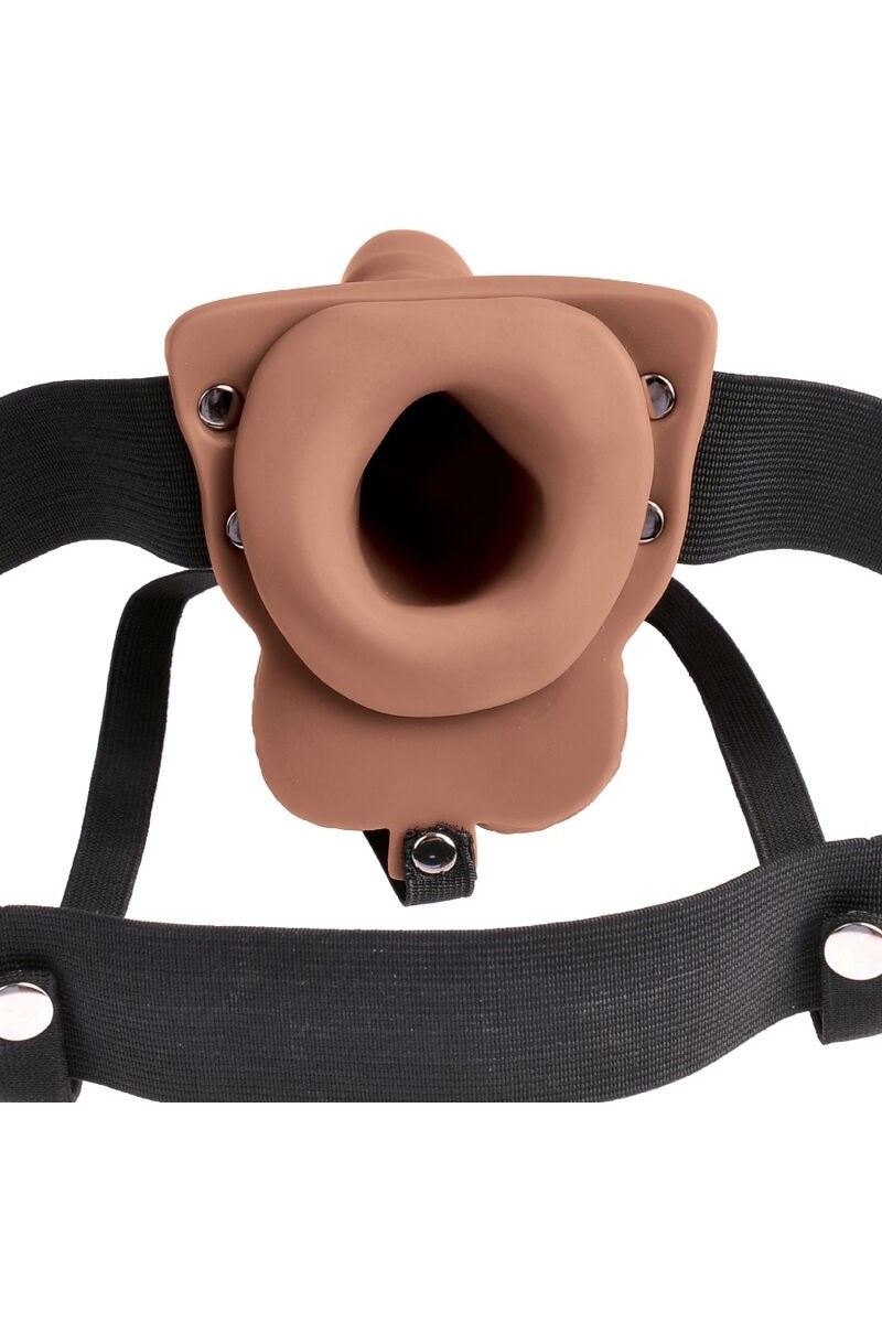 FETISH  - ARNES AJUSTABLE PENE REALISTICO  RECARGABLE Y VIBRADOR 15 CM