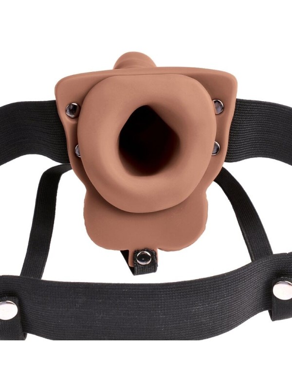 FETISH  - ARNES AJUSTABLE PENE REALISTICO  RECARGABLE Y VIBRADOR 15 CM