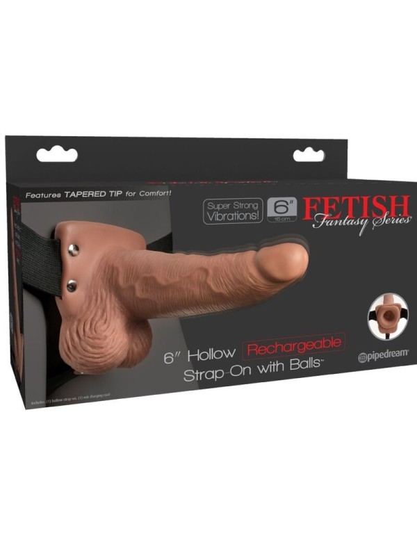 FETISH  - ARNES AJUSTABLE PENE REALISTICO  RECARGABLE Y VIBRADOR 15 CM