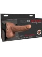 FETISH  - ARNES AJUSTABLE PENE REALISTICO  RECARGABLE Y VIBRADOR 15 CM