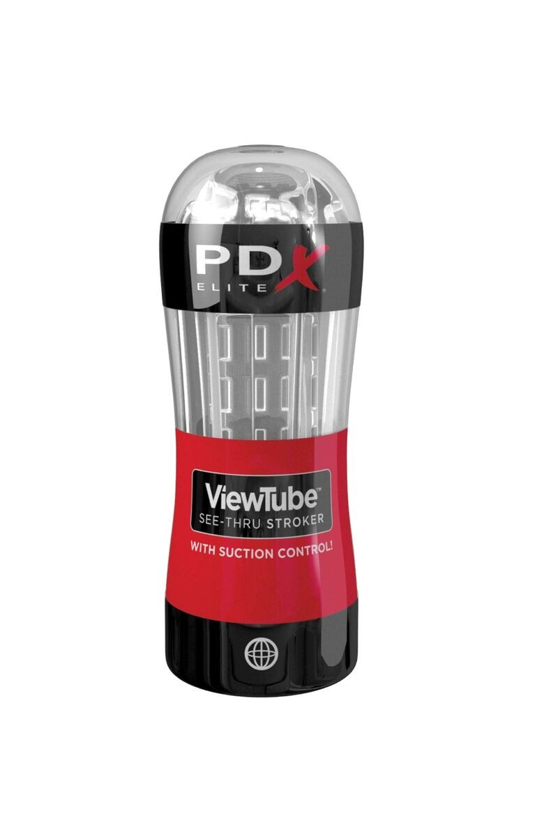 PDX ELITE - MASTURBADOR STROKER VIEWTUBE CONTROL SUCCION TRANSPARENTE
