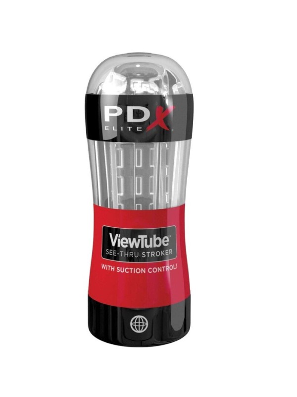 PDX ELITE - MASTURBADOR STROKER VIEWTUBE CONTROL SUCCION TRANSPARENTE