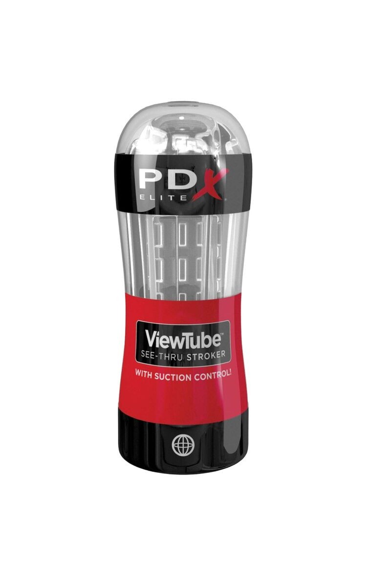 PDX ELITE - MASTURBADOR STROKER VIEWTUBE CONTROL SUCCION TRANSPARENTE