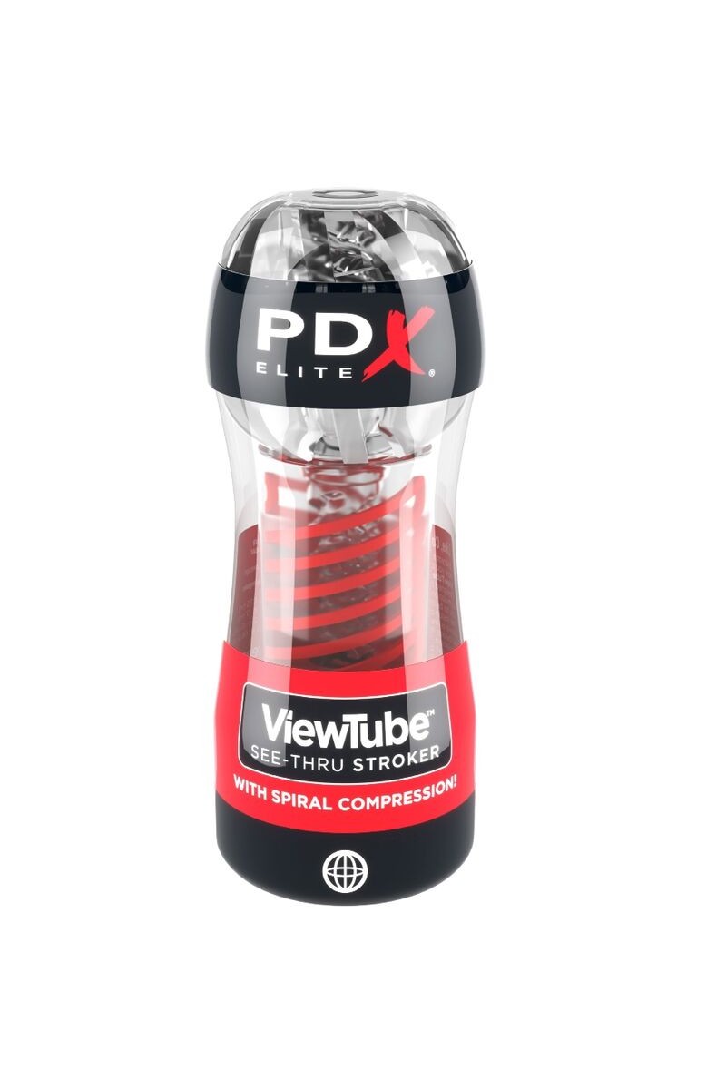 PDX ELITE - MASTURBADOR STROKER VIEWTUBE TRANSPARENTE
