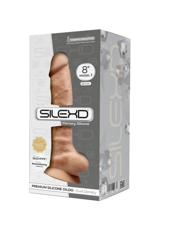 SILEXD - MODELO 1 PENE REALISTICO SILICONA PREMIUM SILEXPAN 20 CM