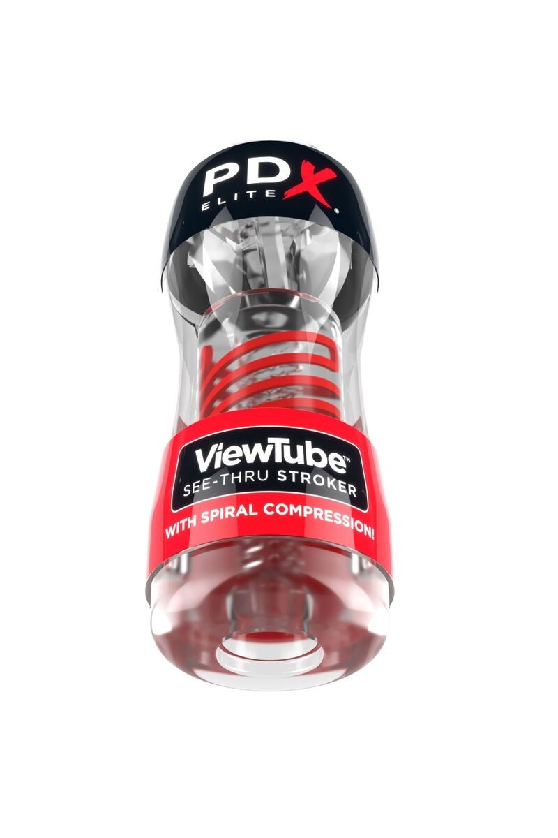 PDX ELITE - MASTURBADOR STROKER VIEWTUBE TRANSPARENTE