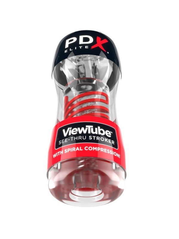 PDX ELITE - MASTURBADOR STROKER VIEWTUBE TRANSPARENTE