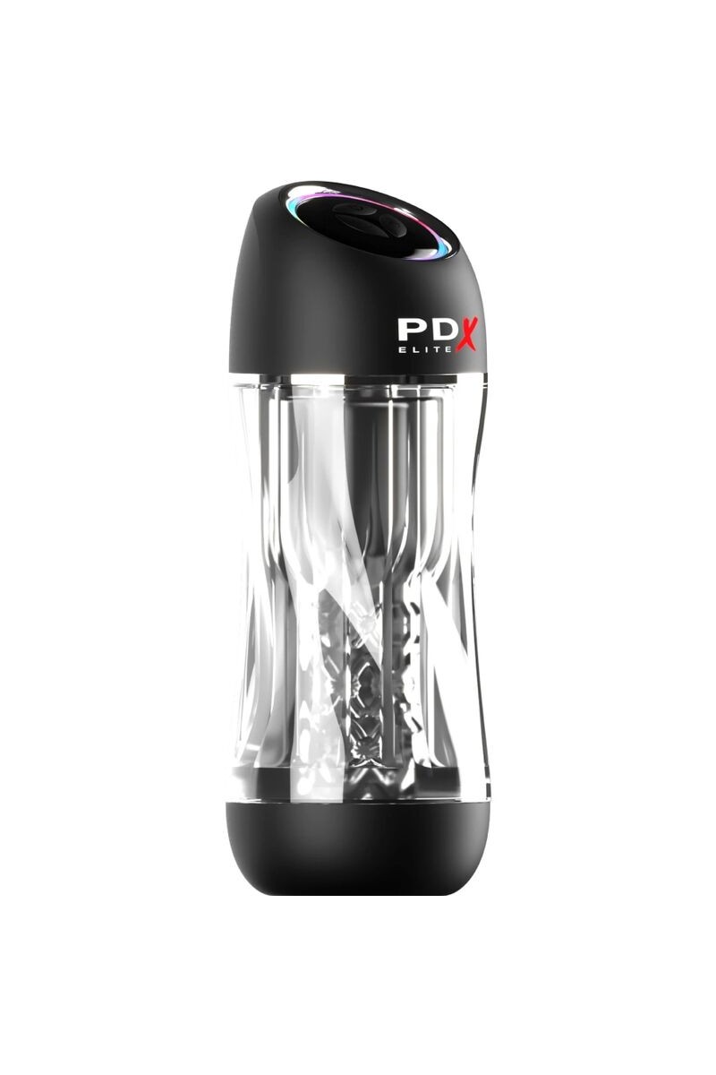 PDX ELITE - MASTURBADOR STROKER VIEWTUBE PRO VIBRADOR TRANSPARENTE