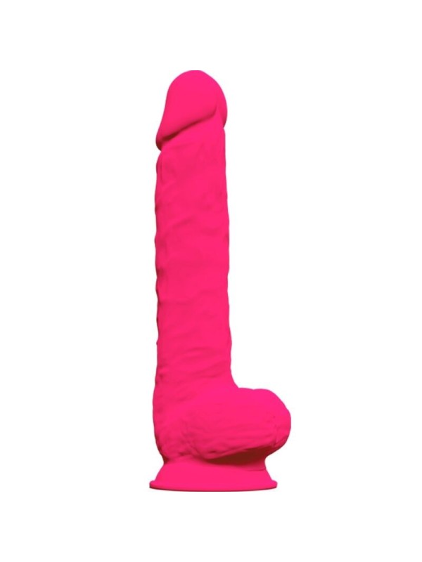 SILEXD PENE REALISTICO SILICONA  FUCSIA 38 CM