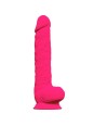 SILEXD PENE REALISTICO SILICONA  FUCSIA 38 CM
