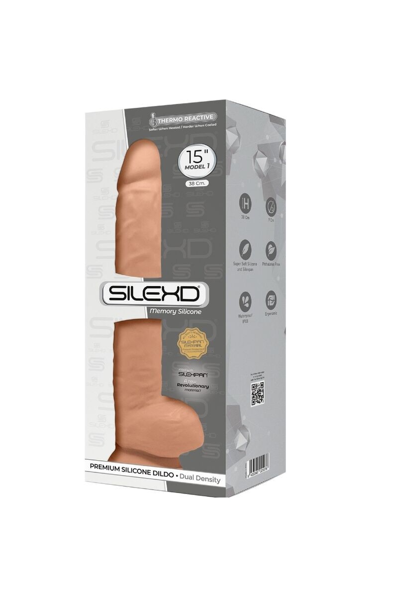 SILEXD - MODELO 1 PENE REALISTICO SILICONA PREMIUM SILEXPAN 38 CM
