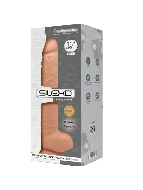 SILEXD - MODELO 1 PENE REALISTICO SILICONA PREMIUM SILEXPAN 38 CM