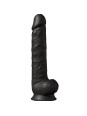 SILEXD PENE REALISTICO SILICONA  NEGRO 38 CM