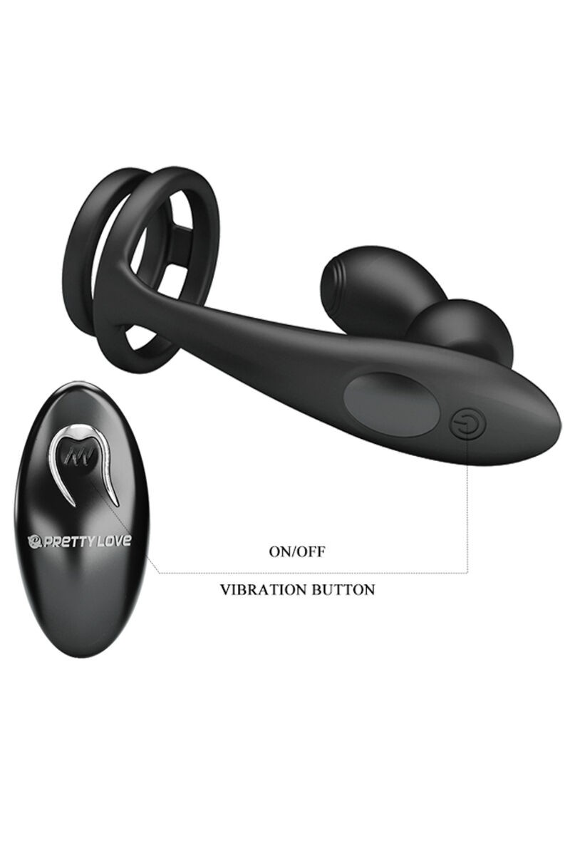 PRETTY LOVE - MARSHALL ANILLO + PLUG ANAL VIBRATORIO & CONTROL REMOTO