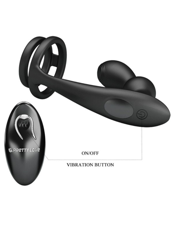 PRETTY LOVE - MARSHALL ANILLO + PLUG ANAL VIBRATORIO & CONTROL REMOTO