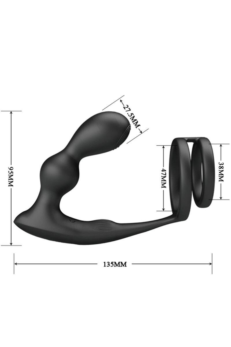 PRETTY LOVE - MARSHALL ANILLO + PLUG ANAL VIBRATORIO & CONTROL REMOTO