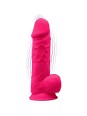 SILEXD -  PENE REALISTICO VIBRADOR SILICONA  FUCSIA 21.5 CM