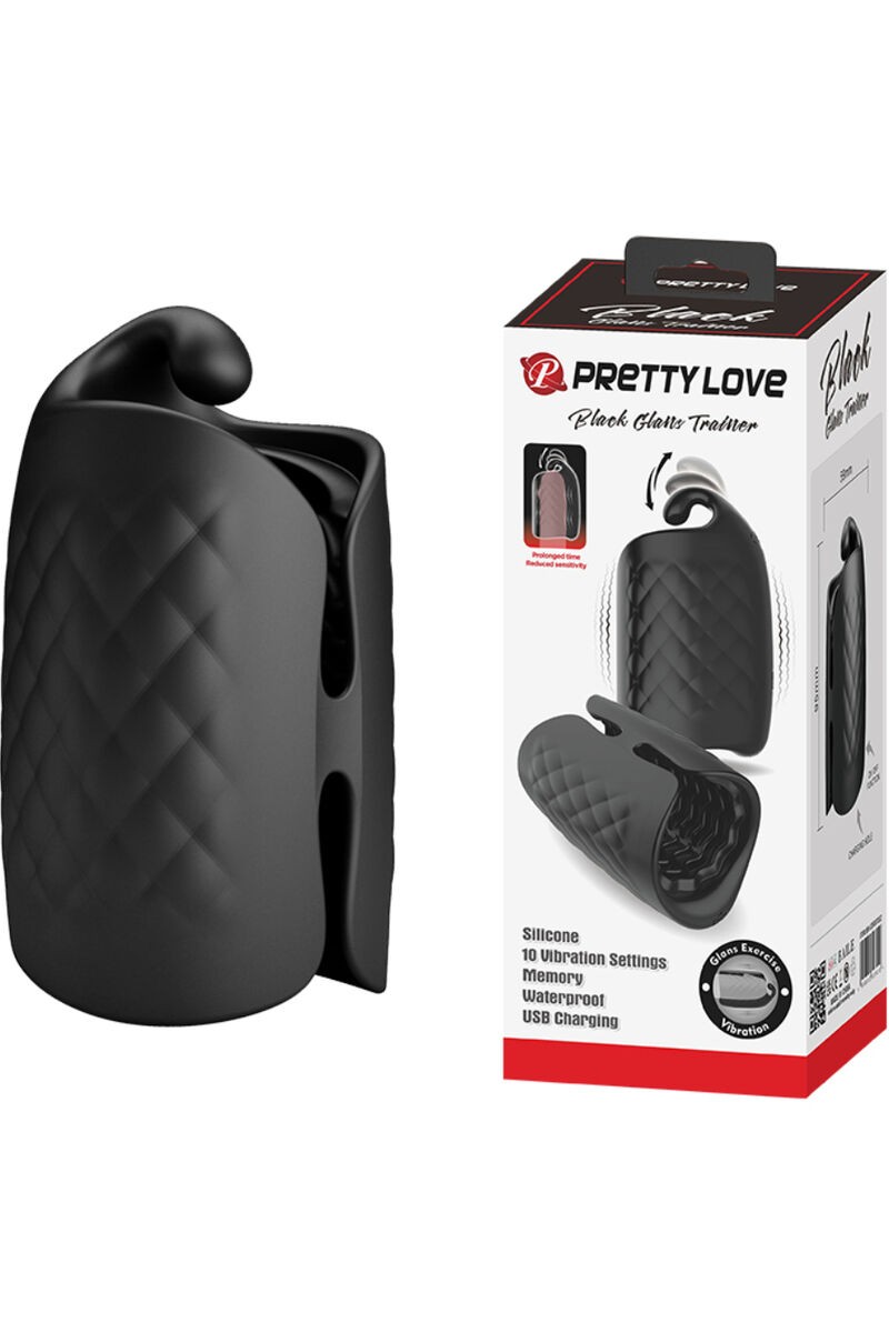 PRETTY LOVE - MASTURBADOR MANUAL PARA GLANDE VIBRADOR RECARGABLE