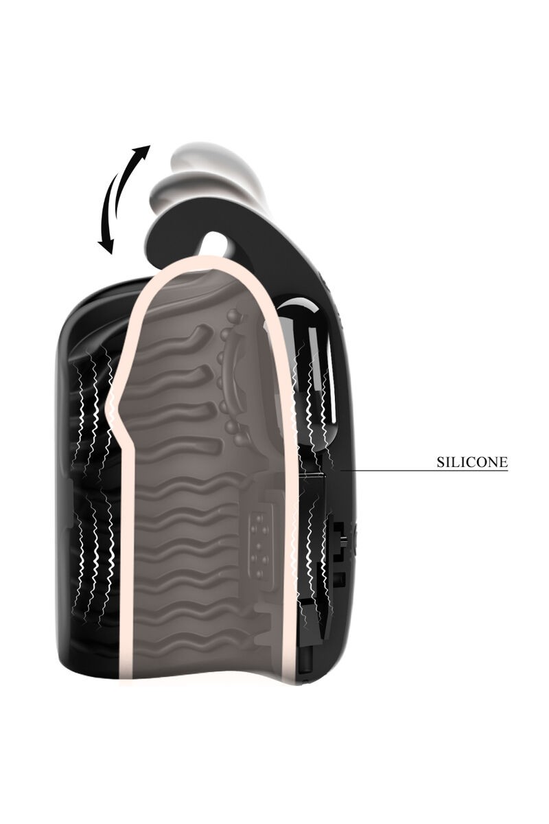 PRETTY LOVE - MASTURBADOR MANUAL PARA GLANDE VIBRADOR RECARGABLE