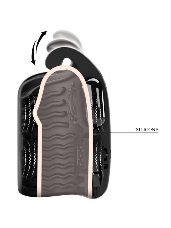 PRETTY LOVE - MASTURBADOR MANUAL PARA GLANDE VIBRADOR RECARGABLE