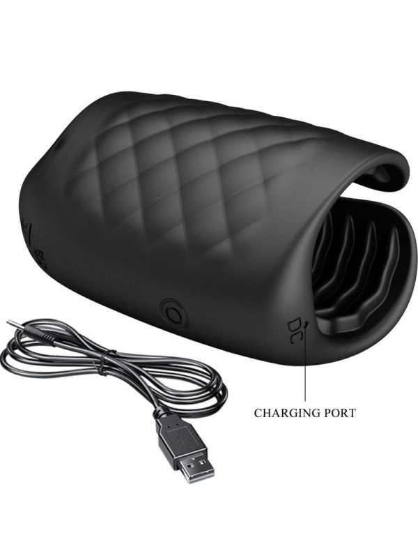 PRETTY LOVE - MASTURBADOR MANUAL PARA GLANDE VIBRADOR RECARGABLE