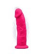 SILEXD -  PENE REALISTICO VIBRADOR SILICONA  FUCSIA 17.5 CM