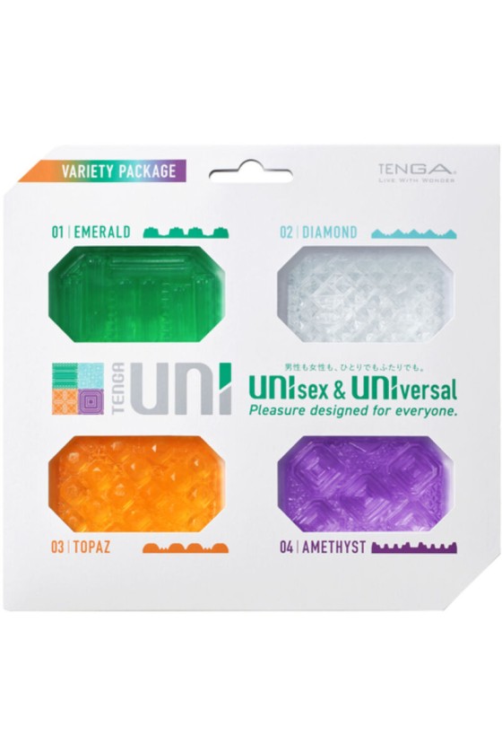 TENGA - UNI VARIETY MASTURBADOR DEDAL PACK 4 UDS