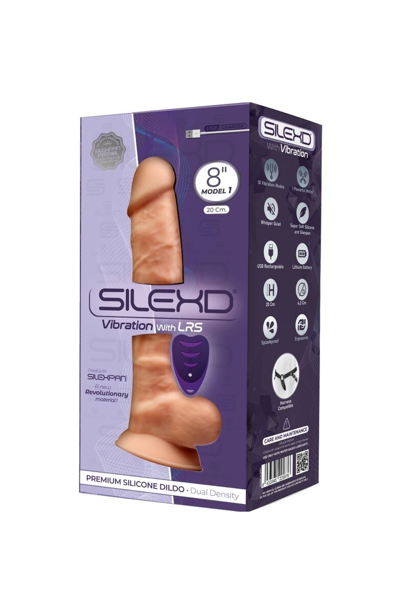 SILEXD - PENE REALISTICO VIBRADOR SILICONACONTROL REMOTO 20 CM