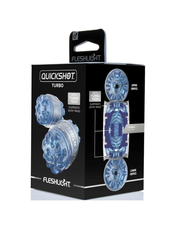FLESHLIGHT - MASTURBADOR QUICKSHOT TURBO BLUE ICE