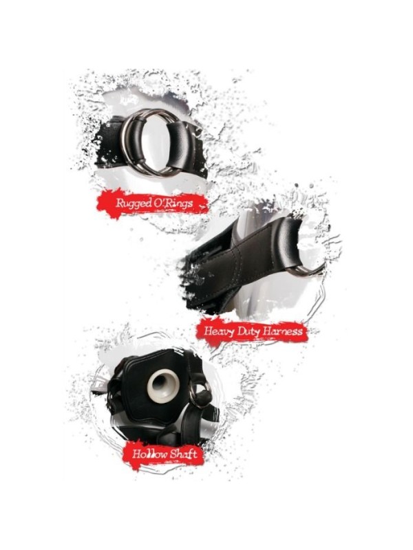 FETISH FANTASY EXTREME - ARNES CON DILDO NEGRO 30.5 CM HUECO