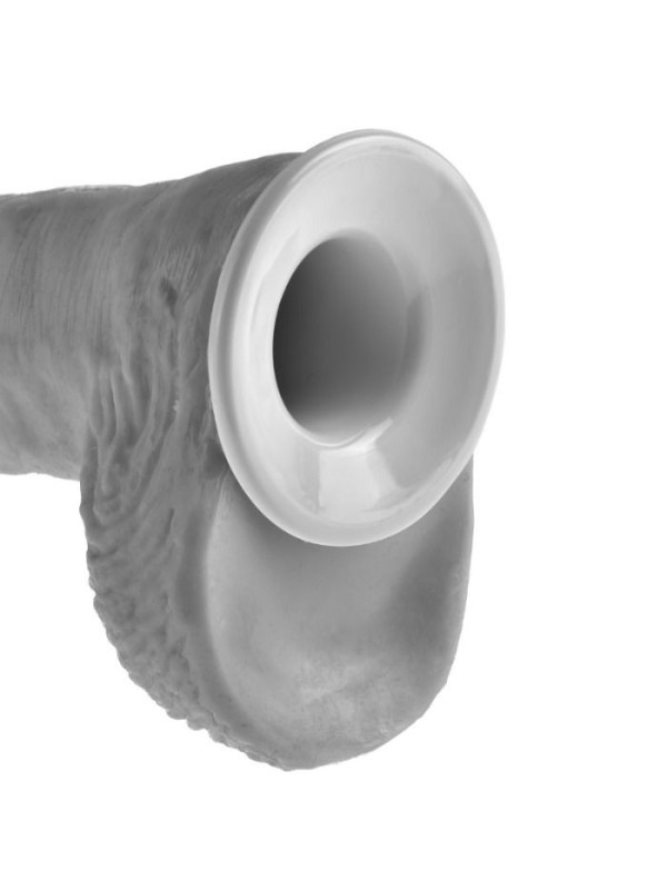 KING COCK - STRAP-ON CON DILDO HUECO 28 CM Y TIRANTES COLOR CARNE