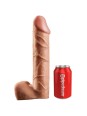 KING COCK - STRAP-ON CON DILDO HUECO 30.5 CM Y TIRANTES COLOR CARNE