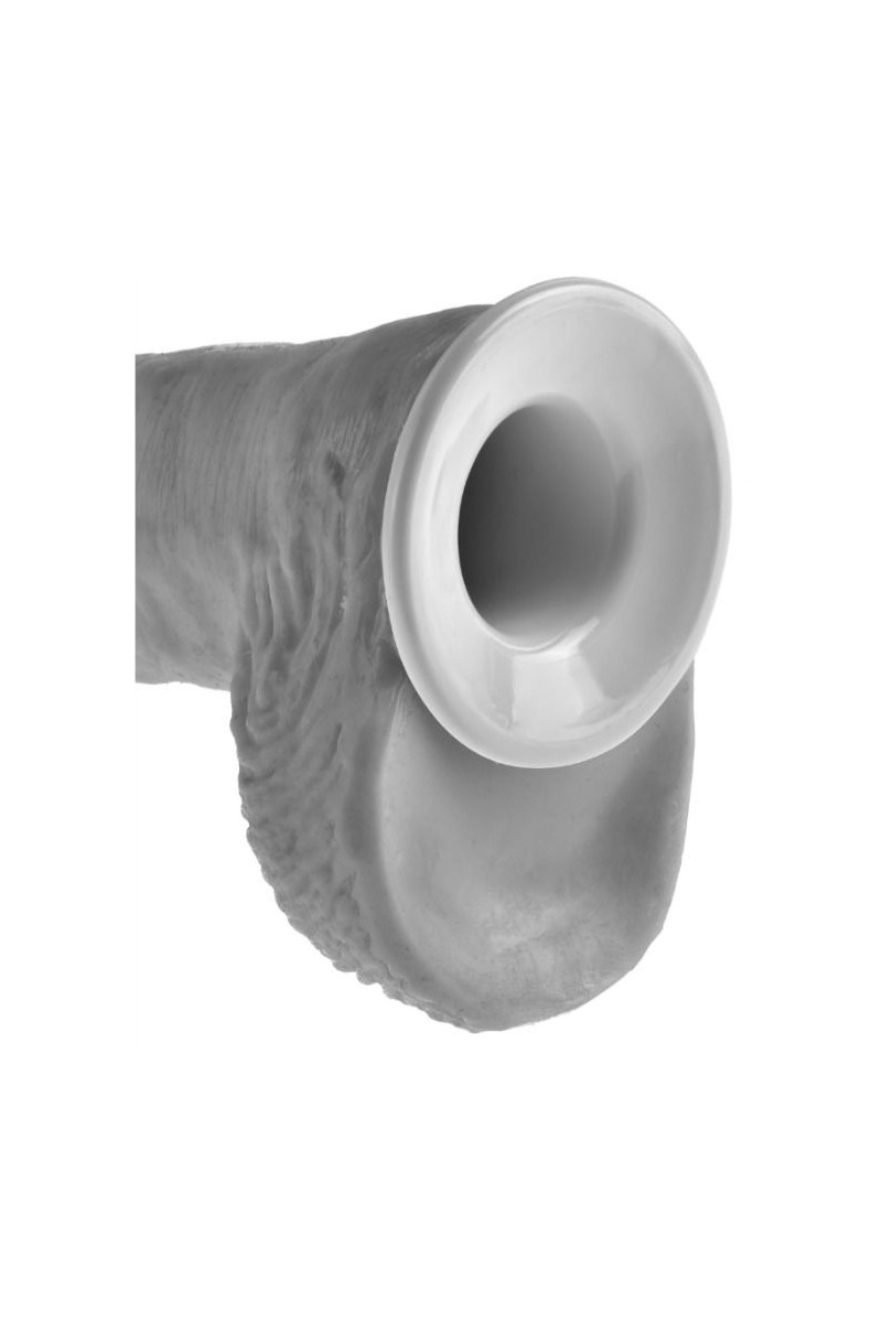 KING COCK - STRAP-ON CON DILDO HUECO 30.5 CM Y TIRANTES COLOR CARNE