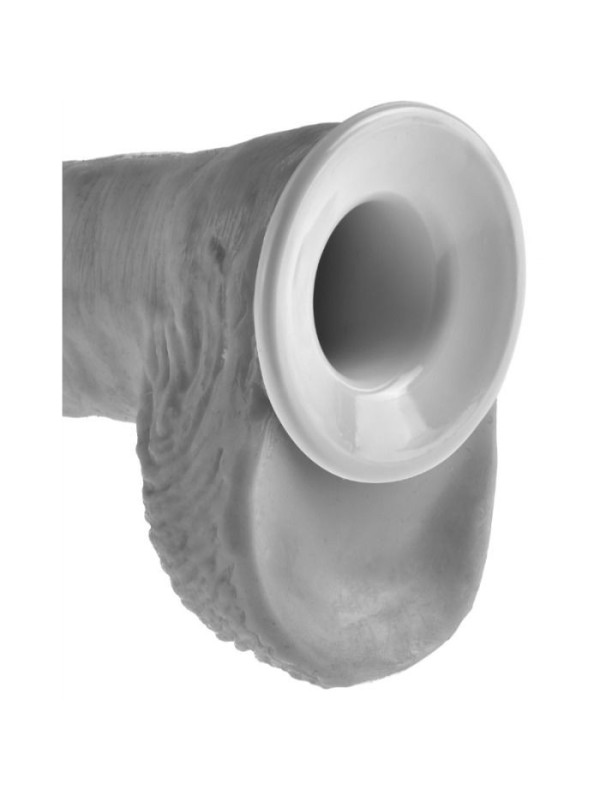 KING COCK - STRAP-ON CON DILDO HUECO 30.5 CM Y TIRANTES COLOR CARNE