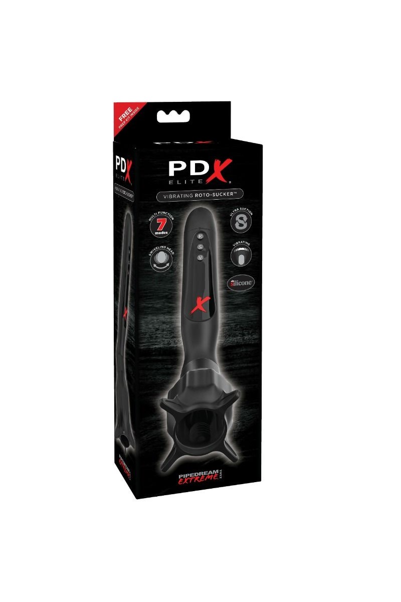 PDX ELITE - ESTIMULADOR CON VIBRACION Y SUCCION ROTO-SUCKER