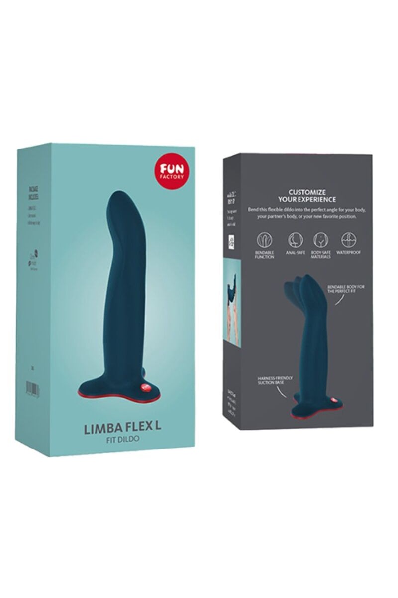 FUN FACTORY - LIMBA DILDO FLEX L VELVET BLUE