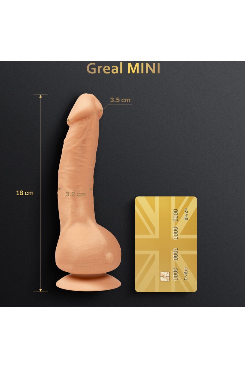 G-VIBE - GREAL MINI DILDO VIBRADOR SILICIONA NATURAL